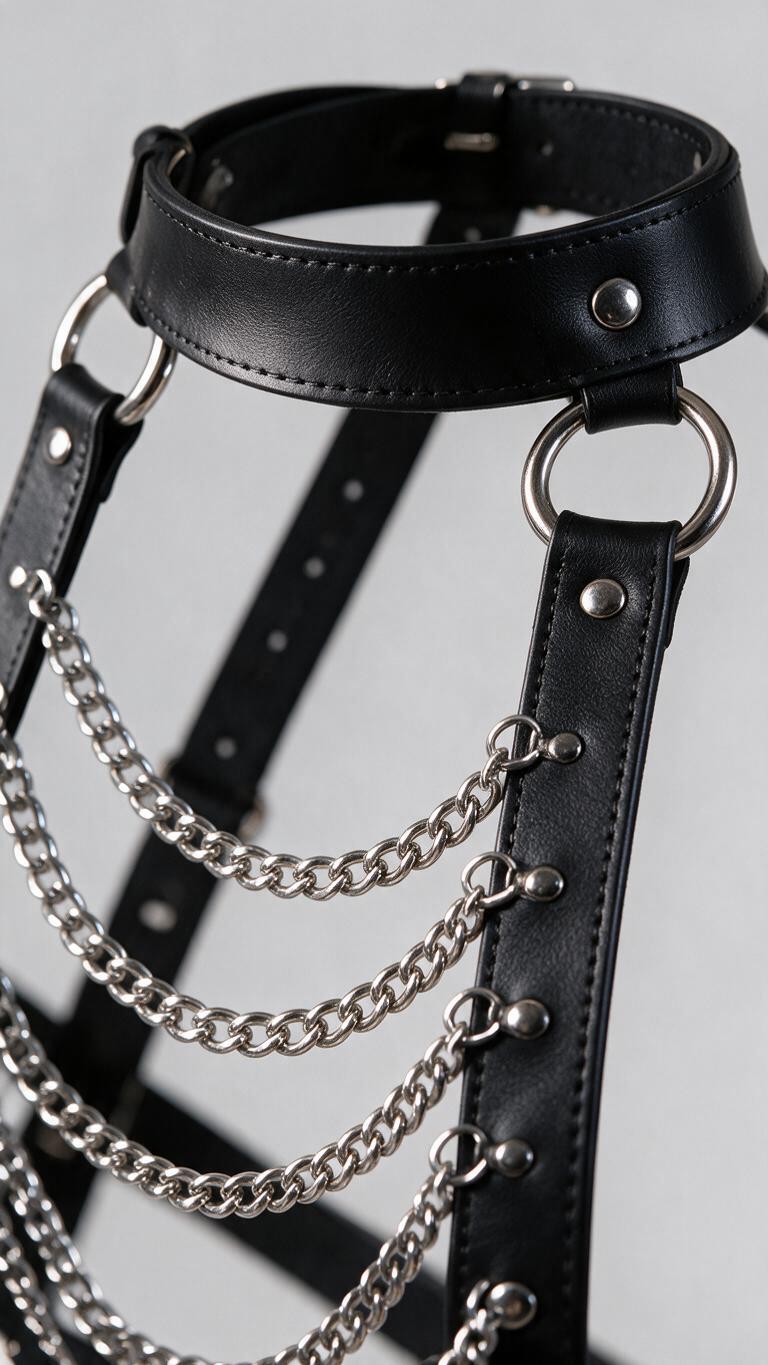 Harness na ciało z łańcuszkami Miraluxe
