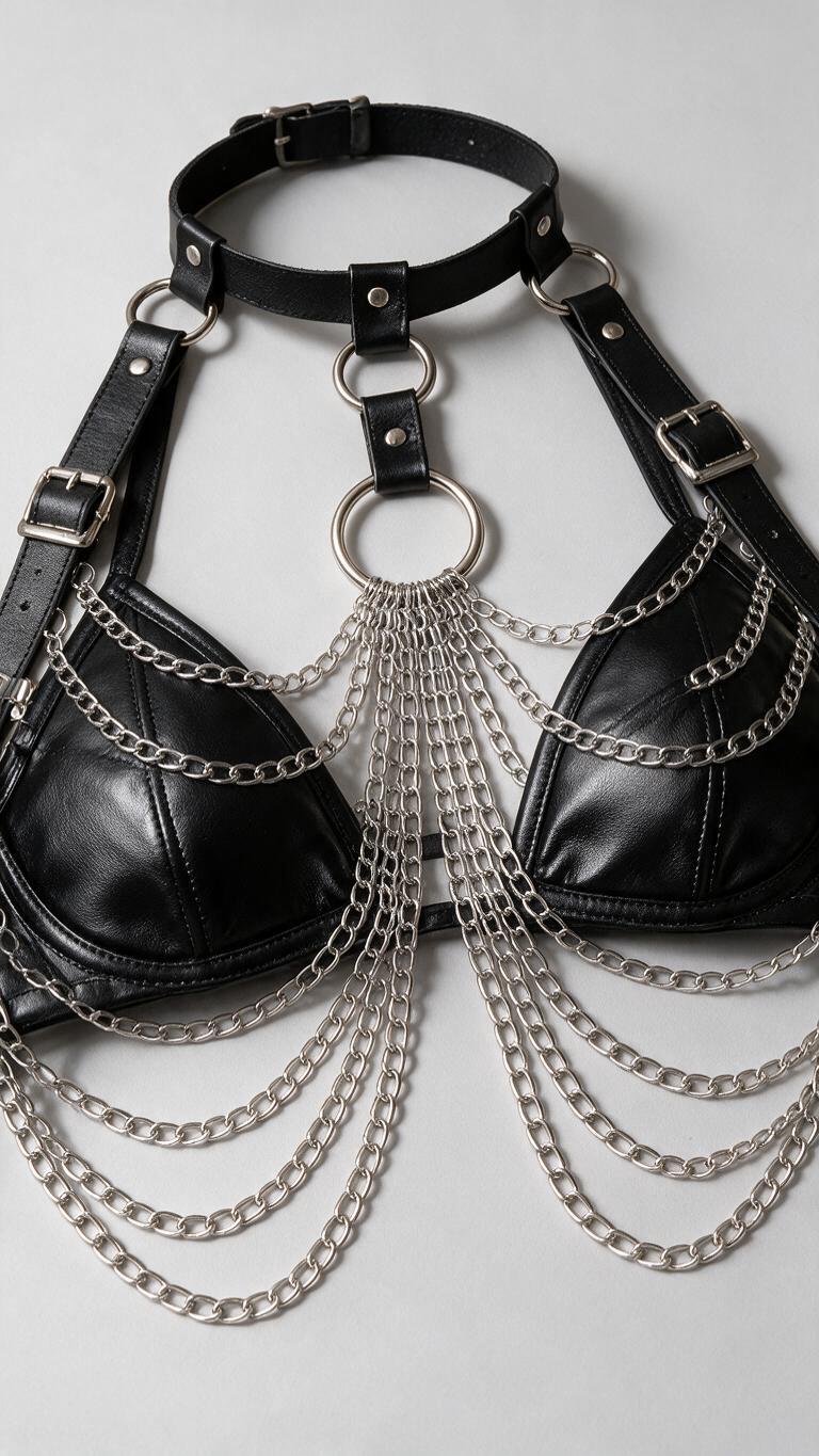Harness na ciało z łańcuszkami Miraluxe